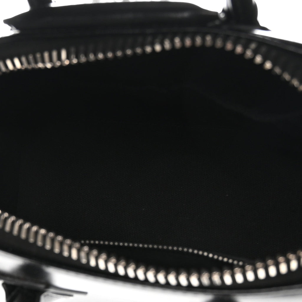 Shiny Lord Calfskin Mini Antigona Black