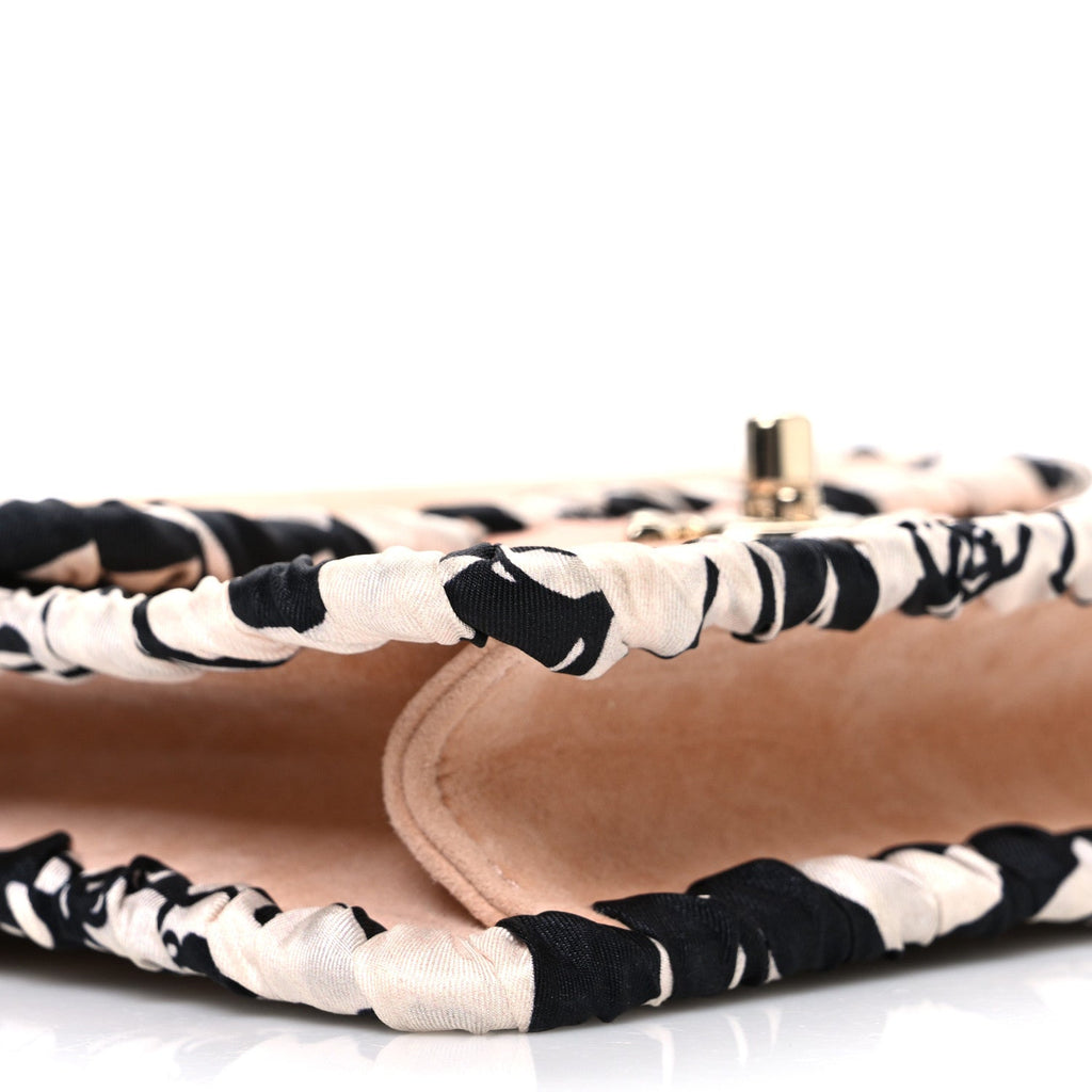 Suede Calfskin Braided Mini My Own Frame Flap Beige