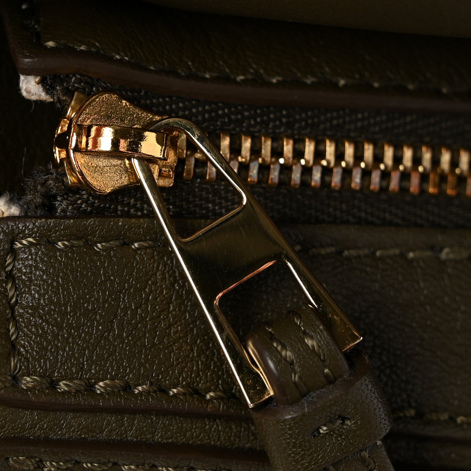Calfskin Mini Puzzle Bag Khaki Green