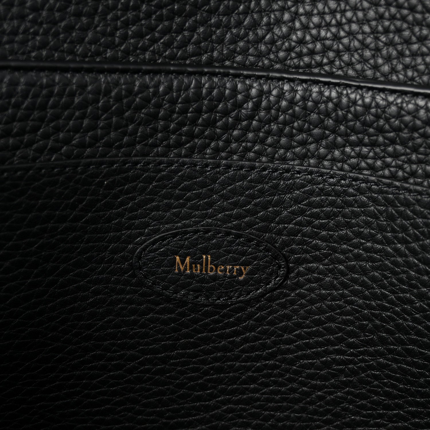 Heavy Grain Small Soft Bayswater Satchel Black