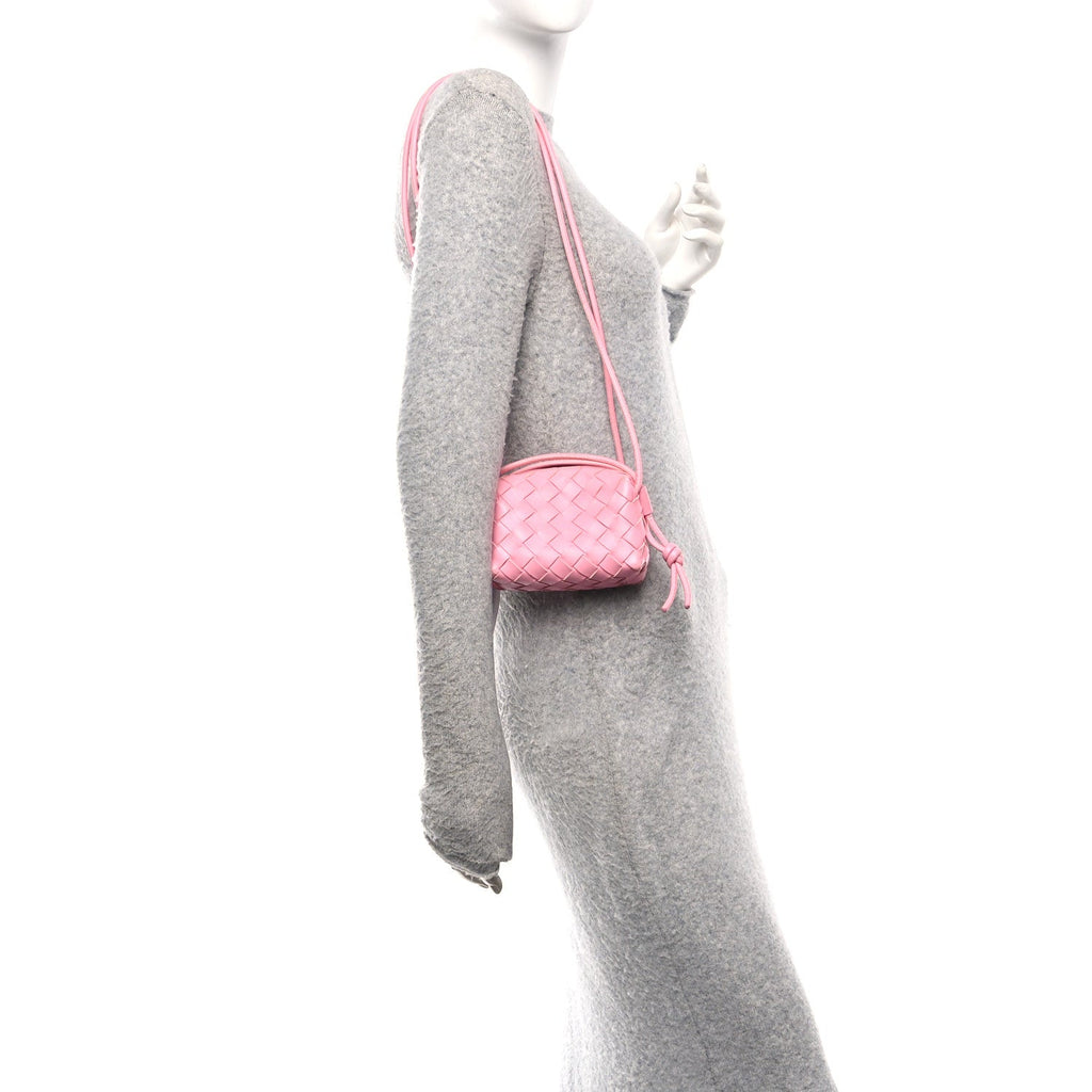 Nappa Intrecciato Candy Loop Camera Bag Ribbon