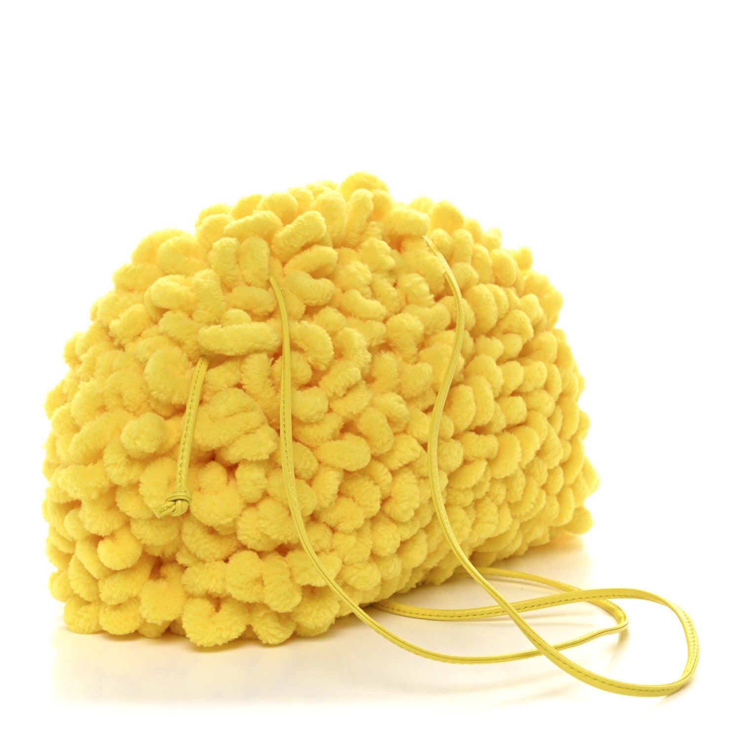 Chenille The Mini Pouch Lemon