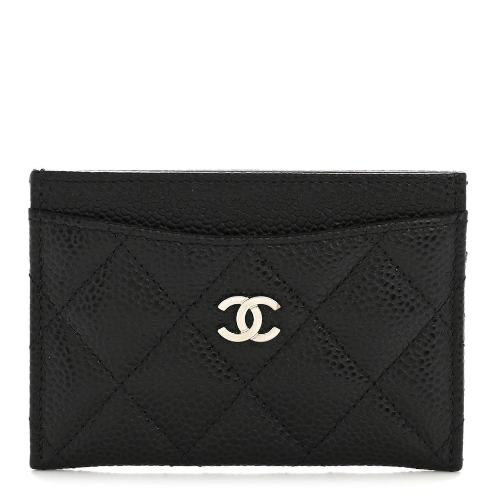Caviar Quilted  Holder Black