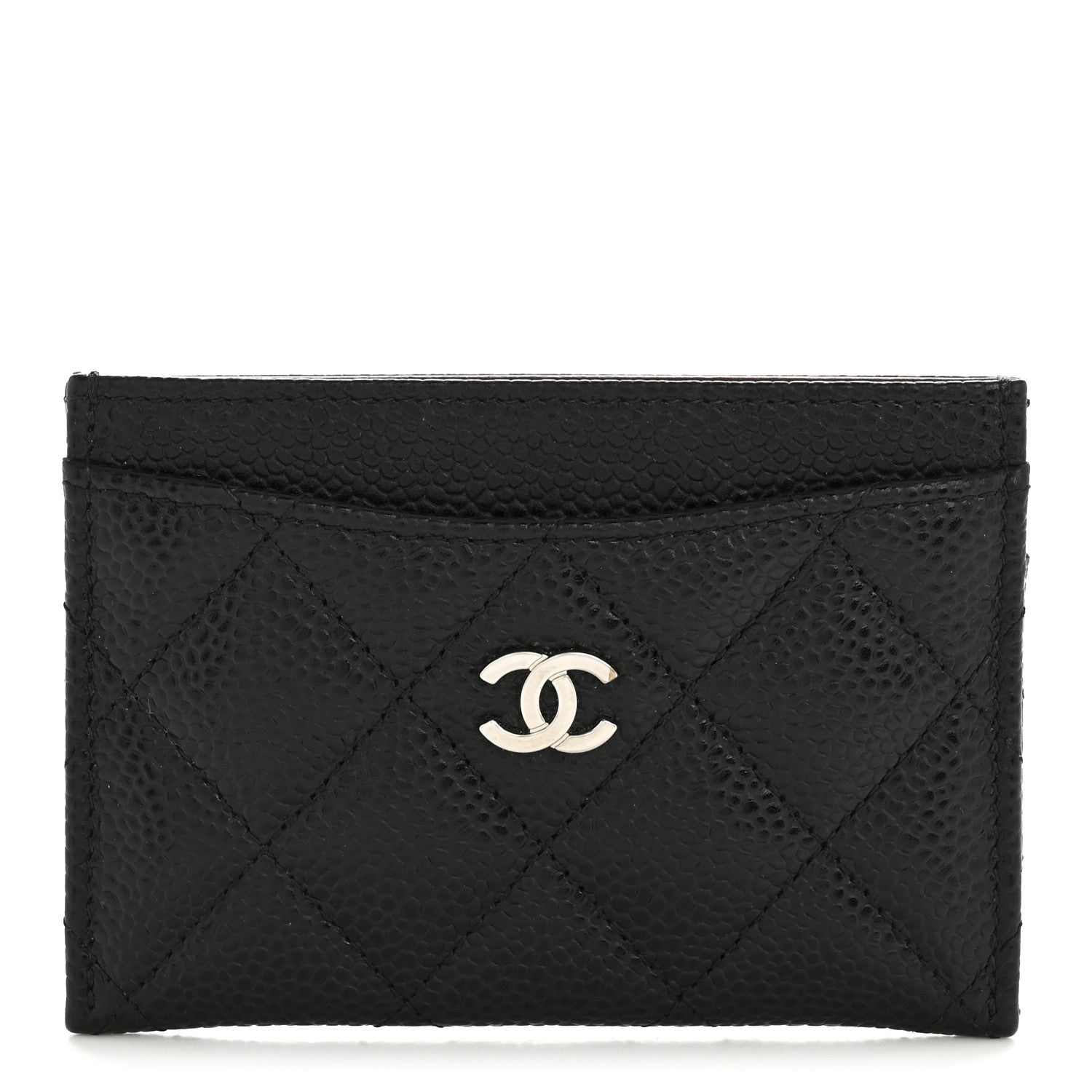 Caviar Quilted  Holder Black