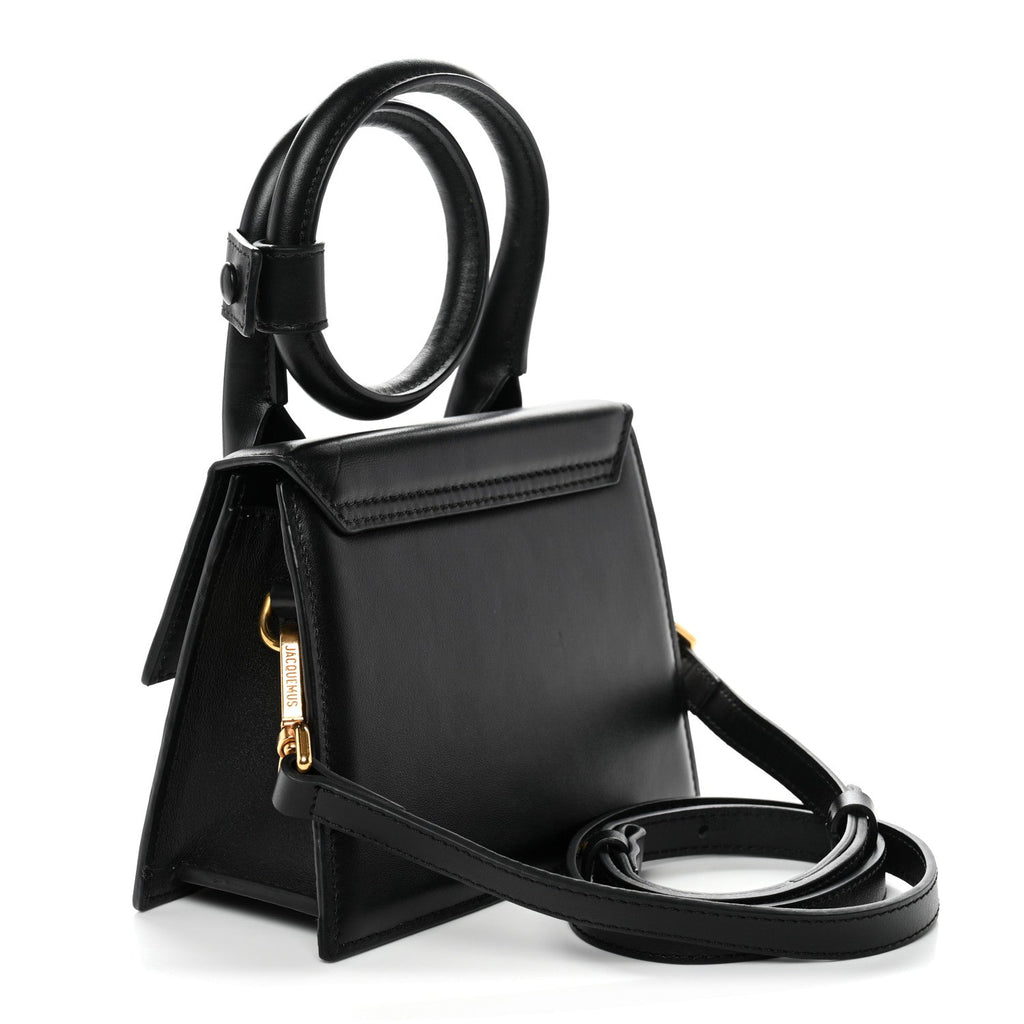 Smooth Calfskin Le Chiquito Noeud Black