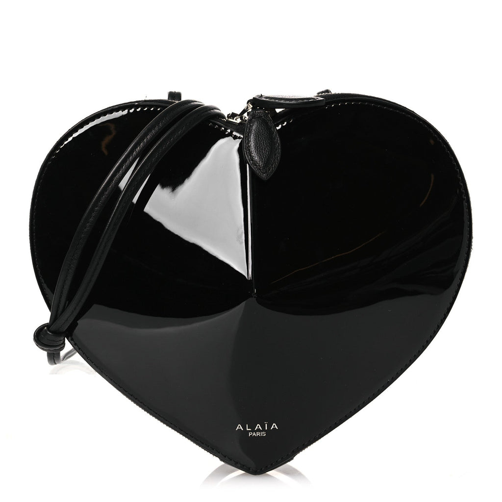 Patent Calfskin Le Coeur Bag Black
