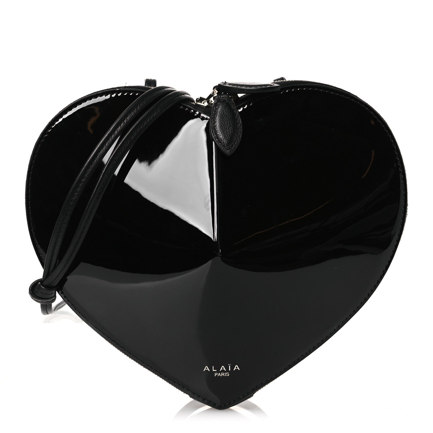 Patent Calfskin Le Coeur Bag Black