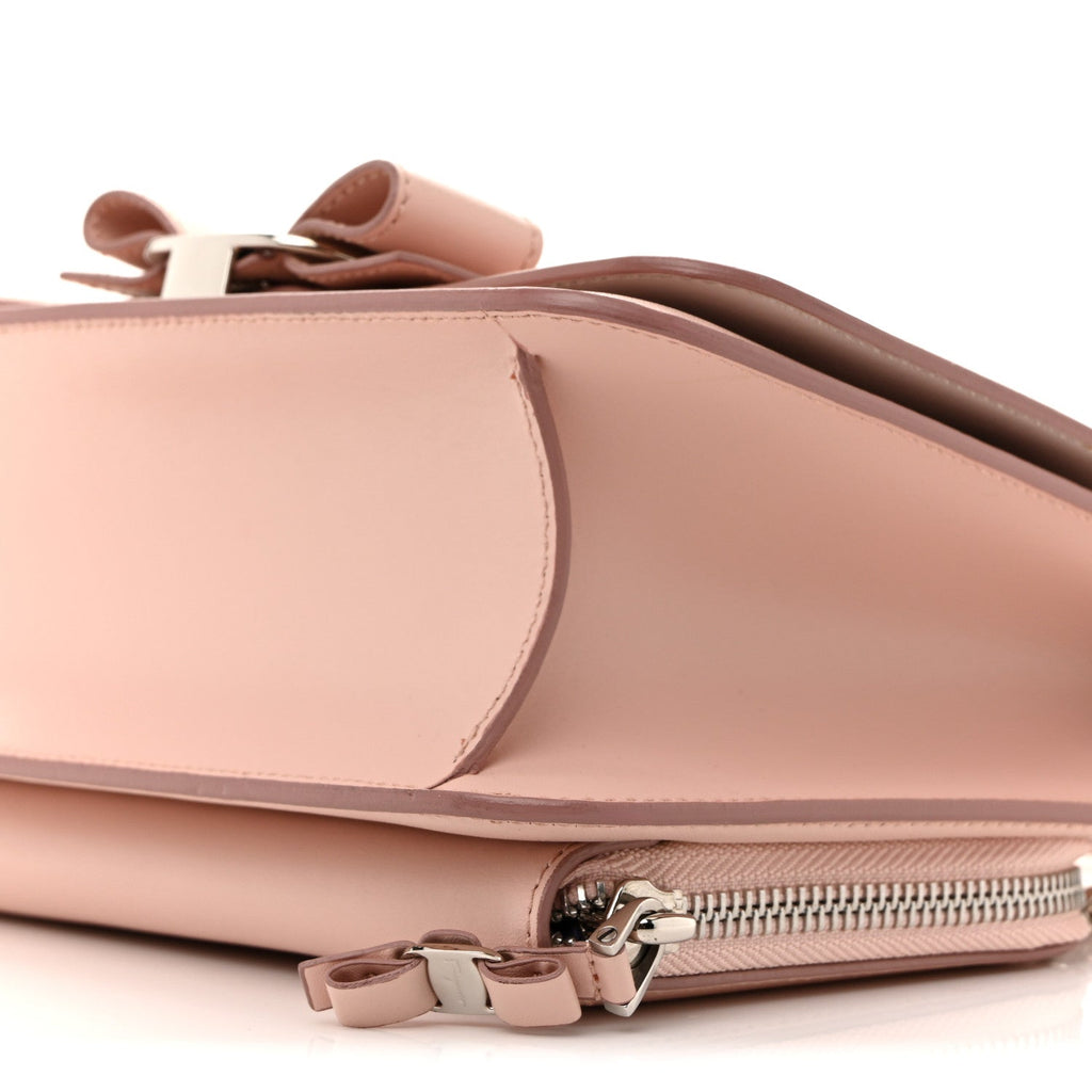 Smooth Calfskin Vara Bow Chain Flap Crossbody Bon Bon