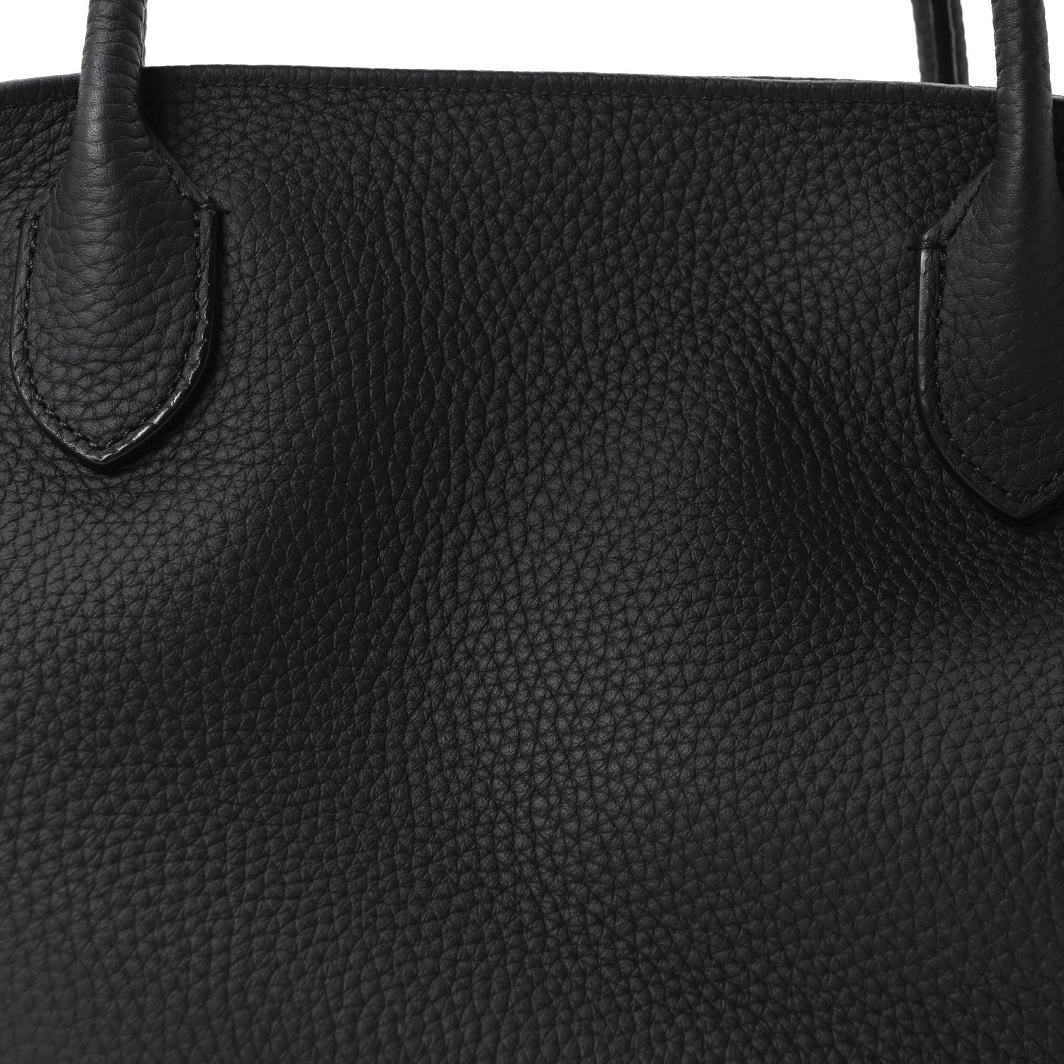 Matte Grained Calfskin Agnes Bag Black