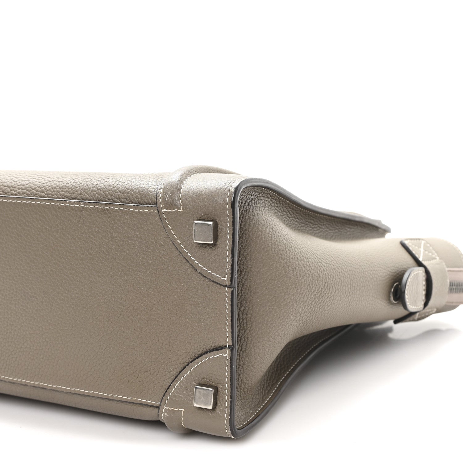 Drummed Calfskin Micro Luggage Souris