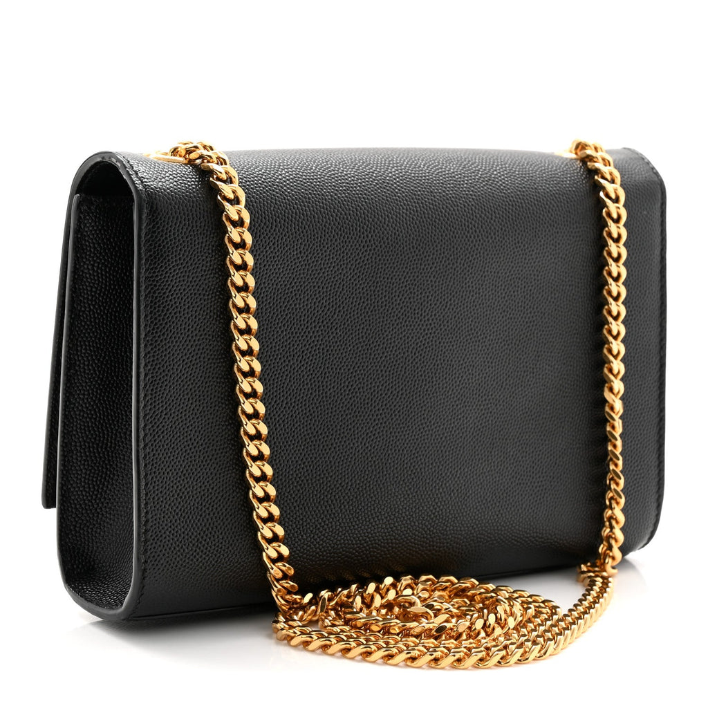 Grain De Poudre Small Classic Monogram Kate Tassel Satchel Black
