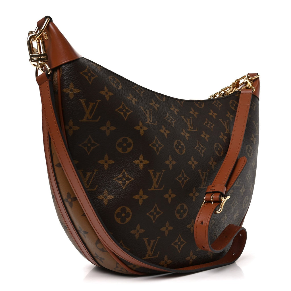 Reverse Monogram Loop Hobo