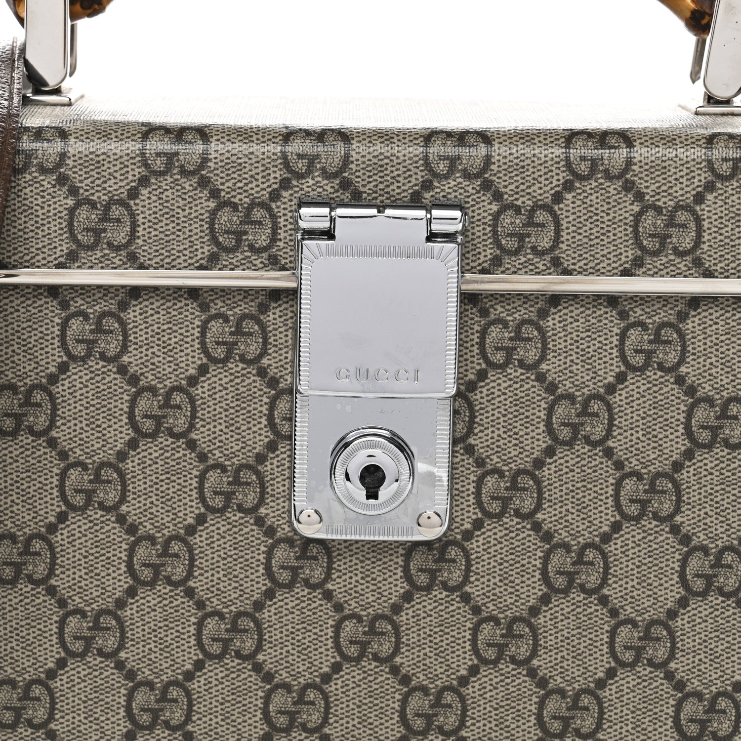 GG Supreme Monogram Globe-Trotter Beauty Case Brown