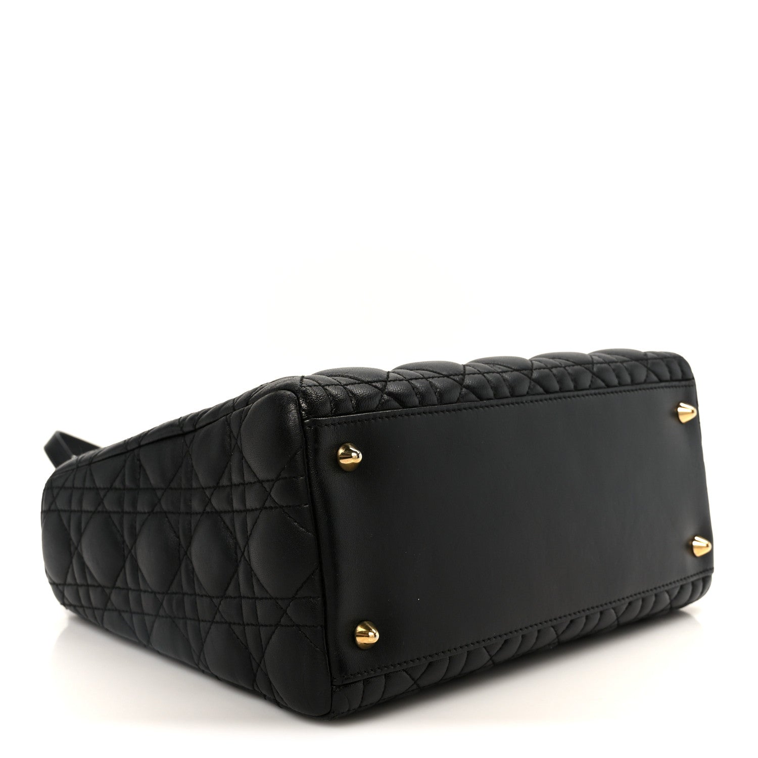 Lambskin Cannage Medium Lady Dior Black