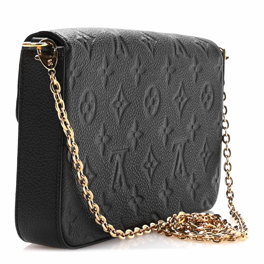 Empreinte Pochette Felicie Chain Wallet Black