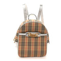 Smooth Calfskin 1983 Knight Check Link Backpack Silver