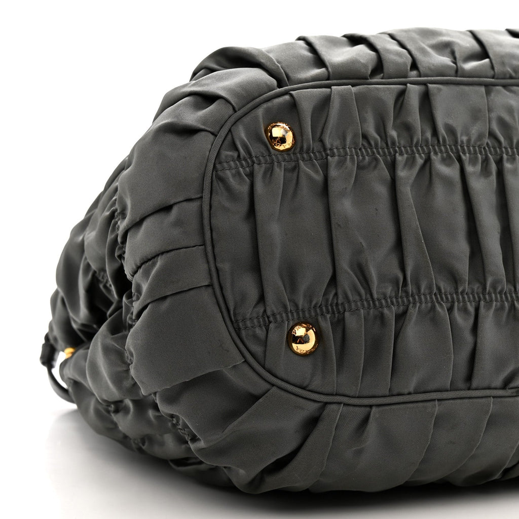 Tessuto Nylon Gaufre Tote Ardesia