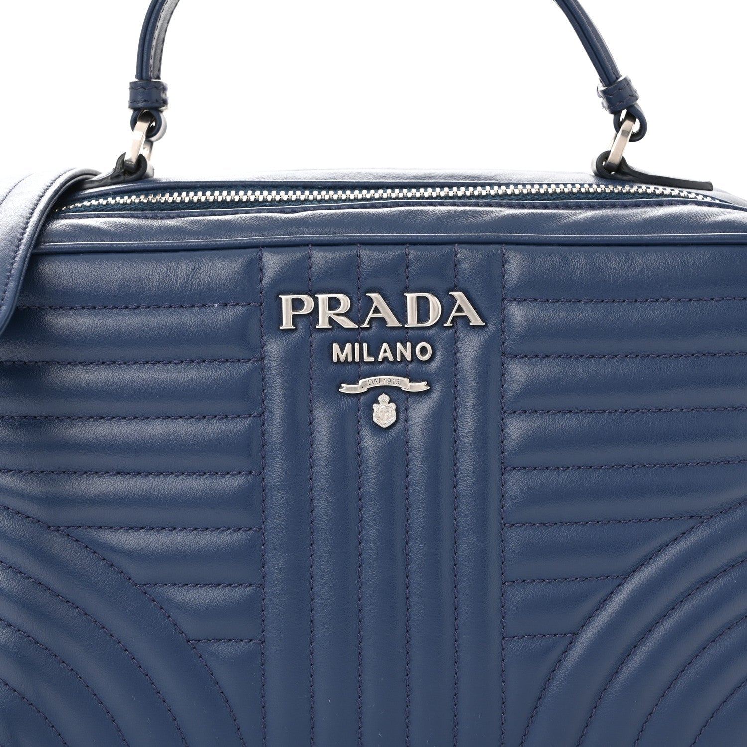 Soft Calfskin Impunture Diagramme Camera Bag Bluette
