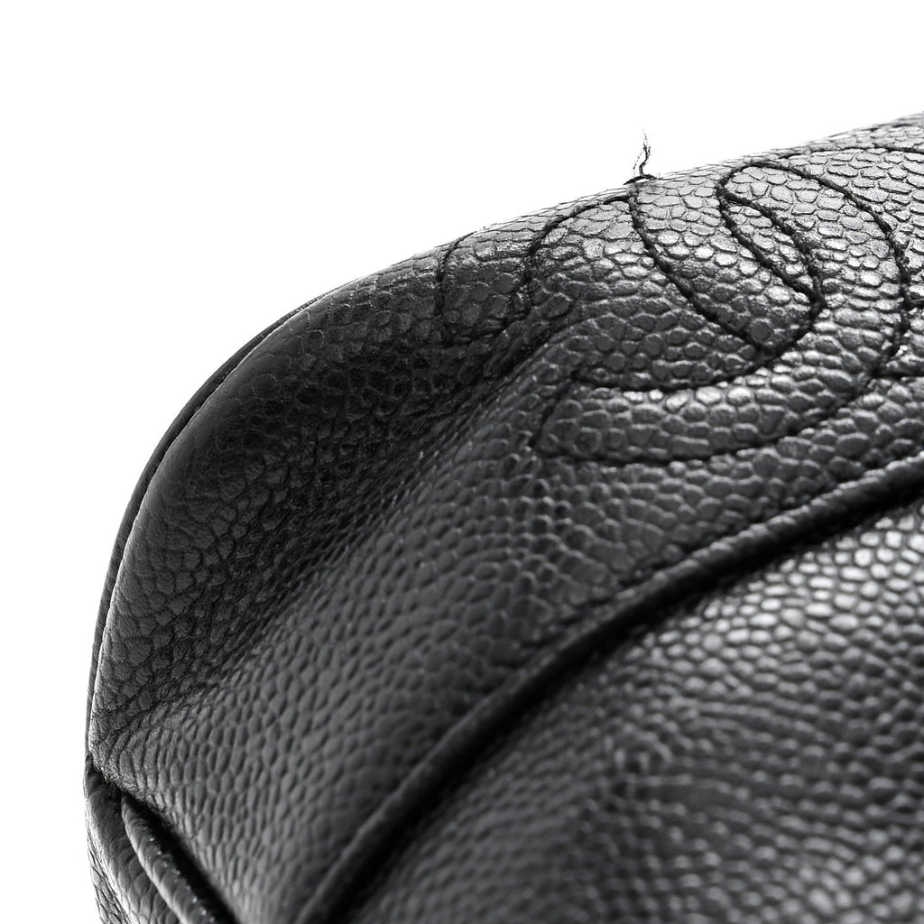 Caviar Triple CC Shoulder Bag Black