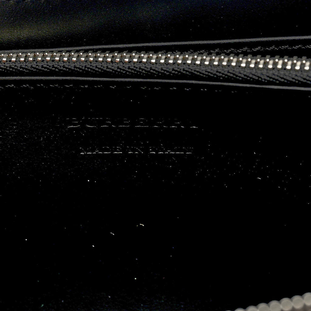 Grainy Calfskin House Check Snakeskin Elmore Zip Around Wallet