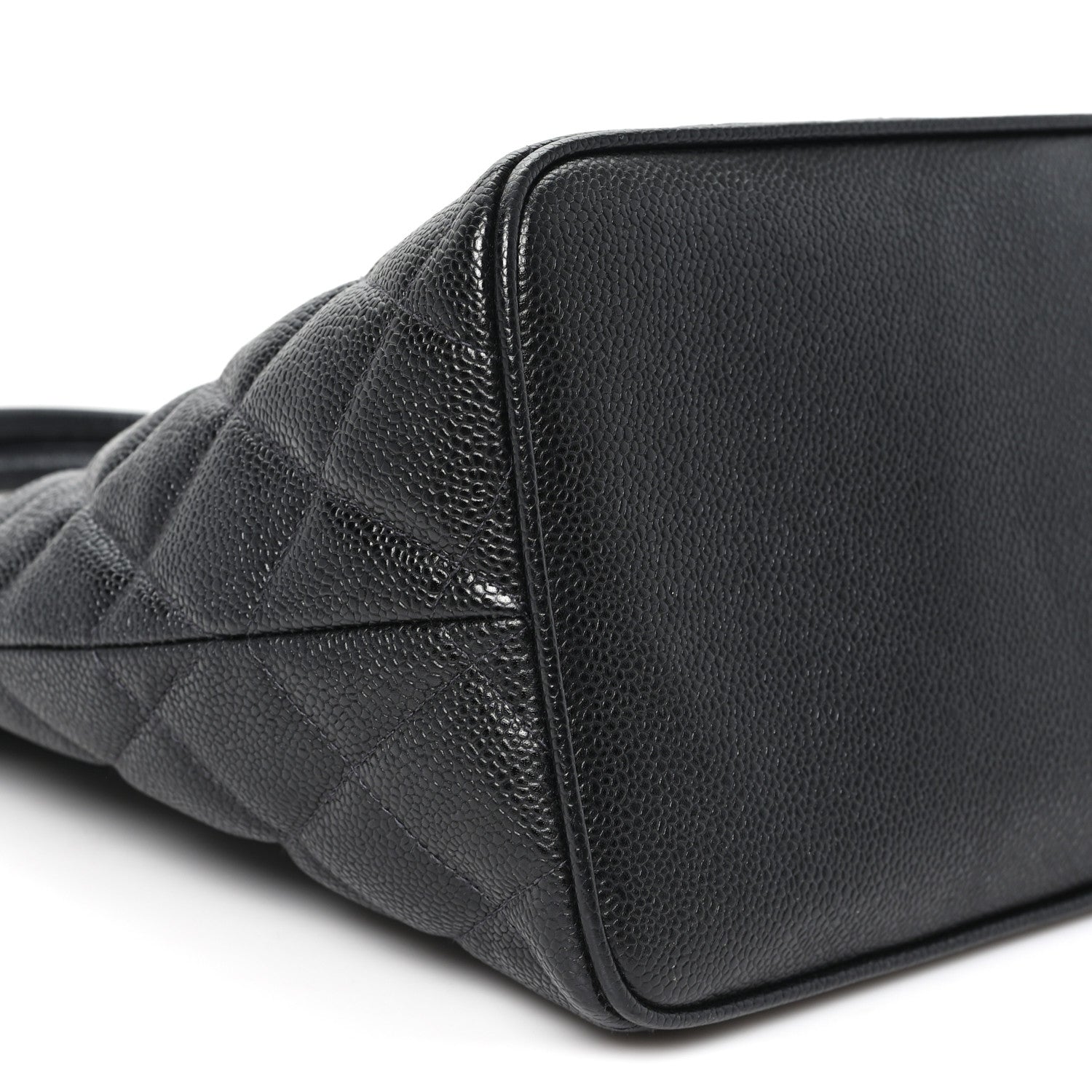 Caviar Quilted Medallion Tote Black