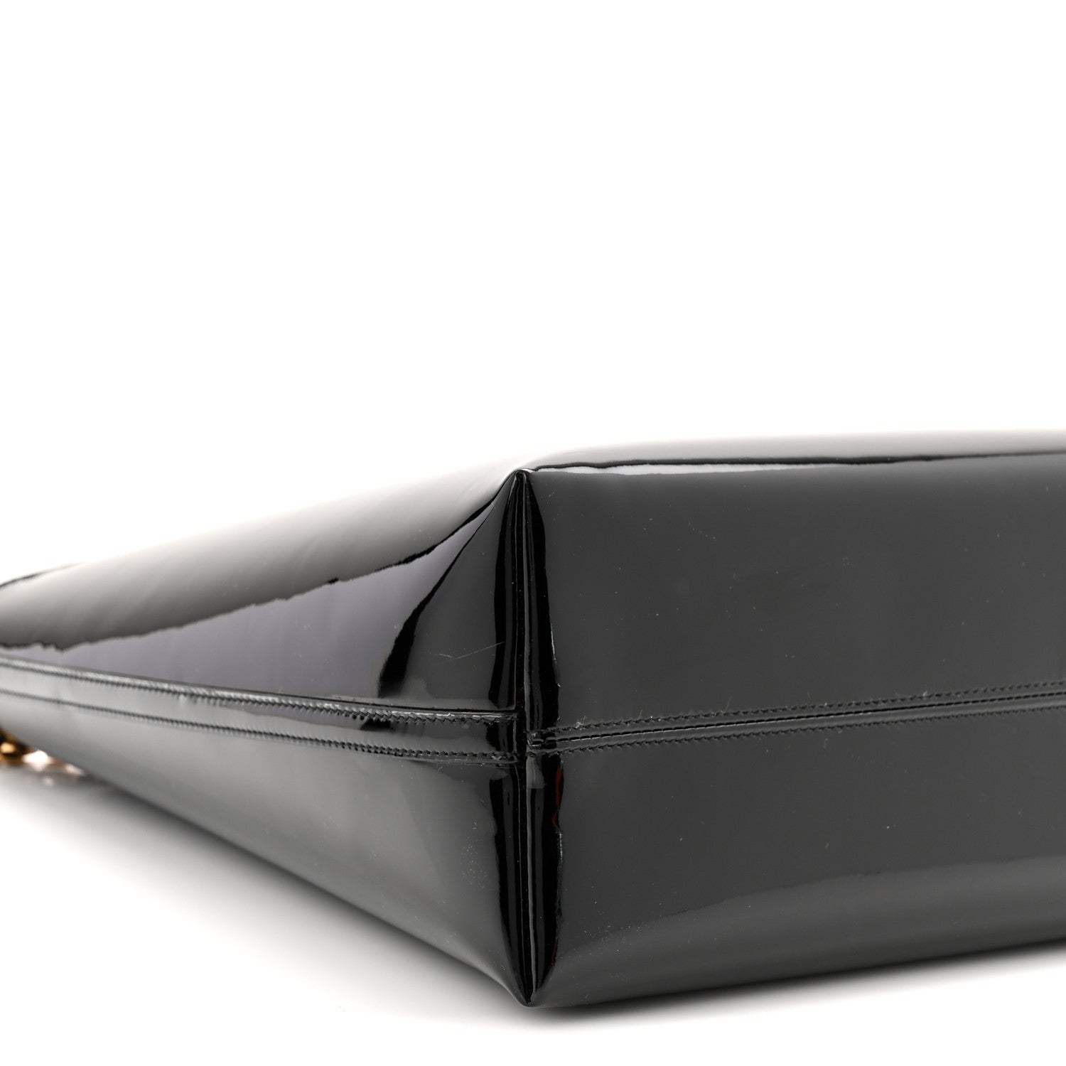 Patent Calfskin Rendez-Vous Hobo Black