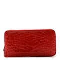 Shiny Alligator Azap Wallet Geranium