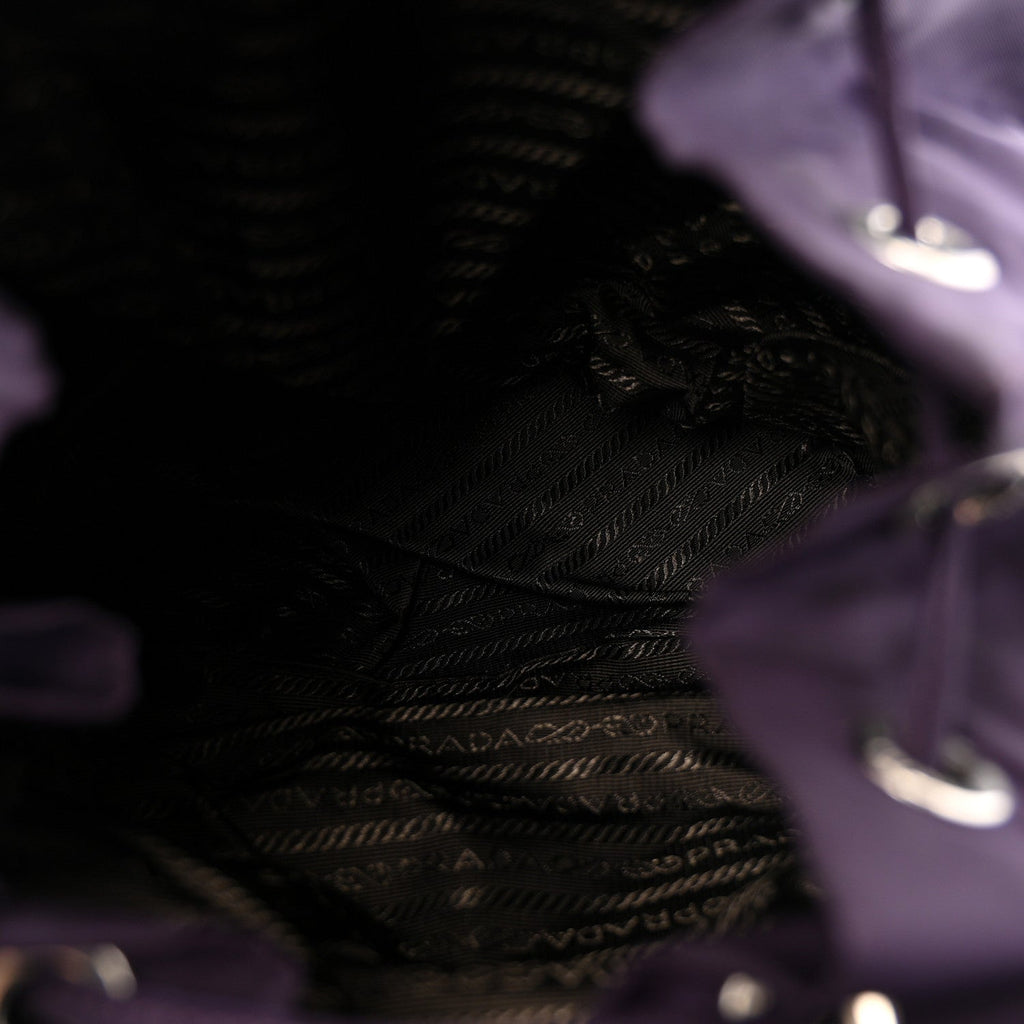 Tessuto Nylon Saffiano Medium Backpack Purple