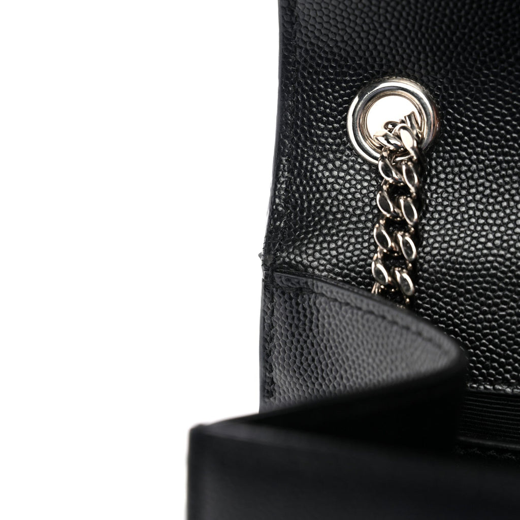 Grain De Poudre Medium Classic Monogram Kate Satchel Black