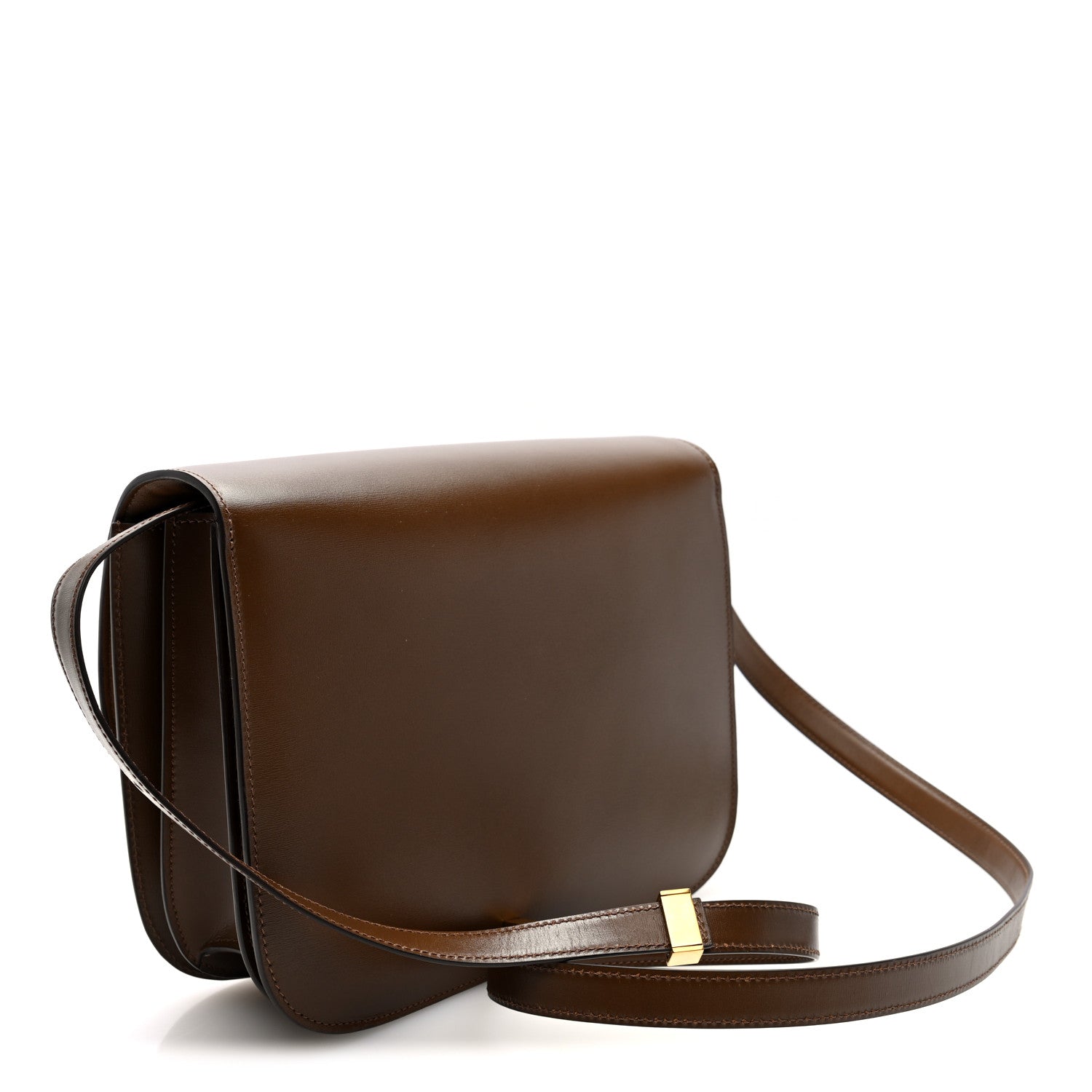 Box Calfskin Medium Classic Box Flap Bag Camel