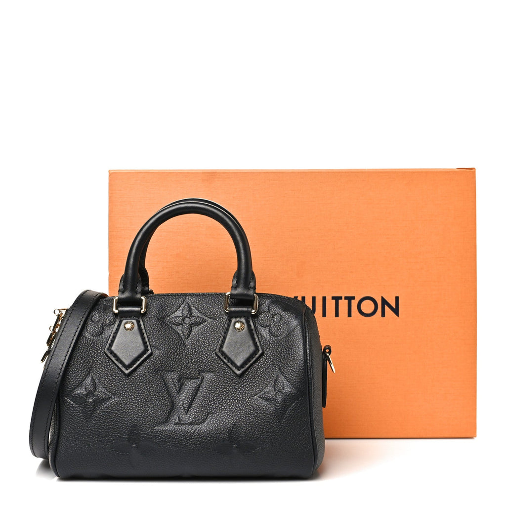 Empreinte Monogram Giant Speedy Bandouliere 20 Black