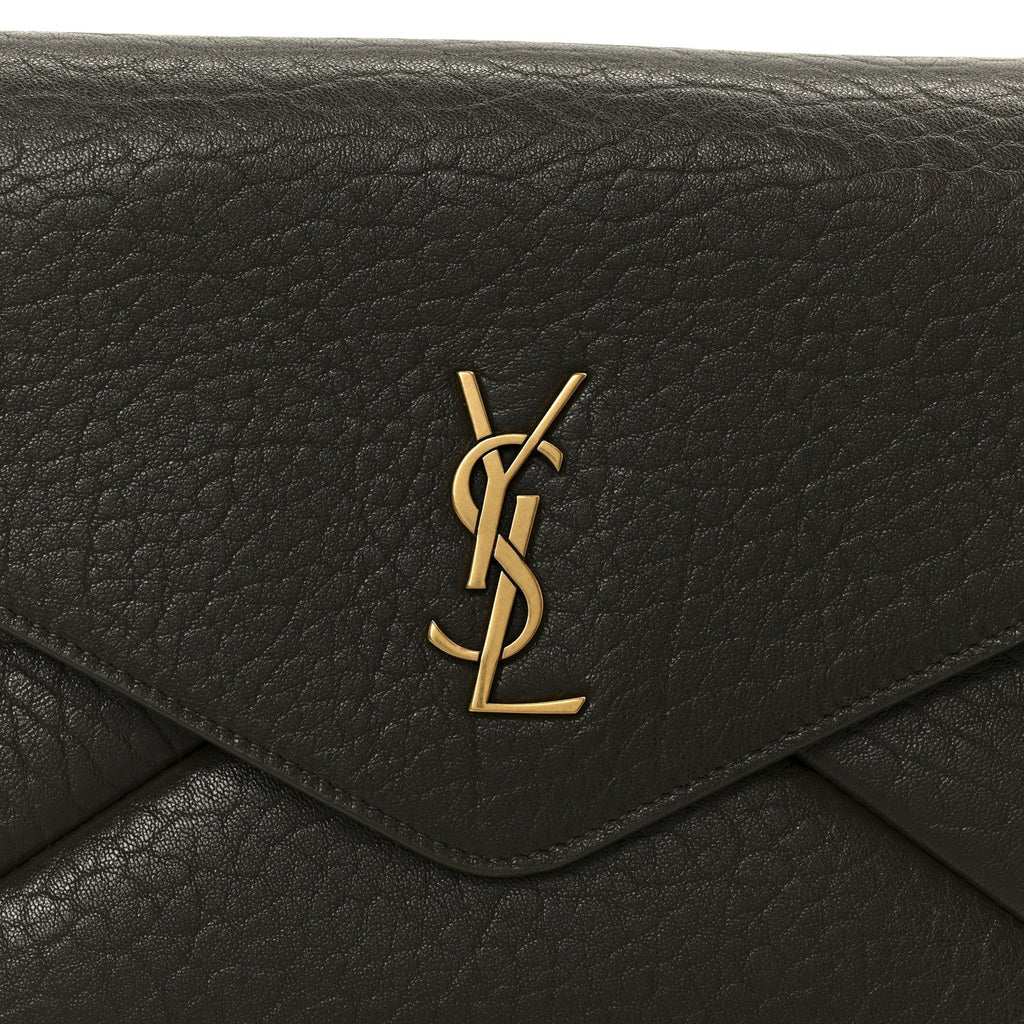Lambskin Large Cassandre Envelope Pouch Light Musk