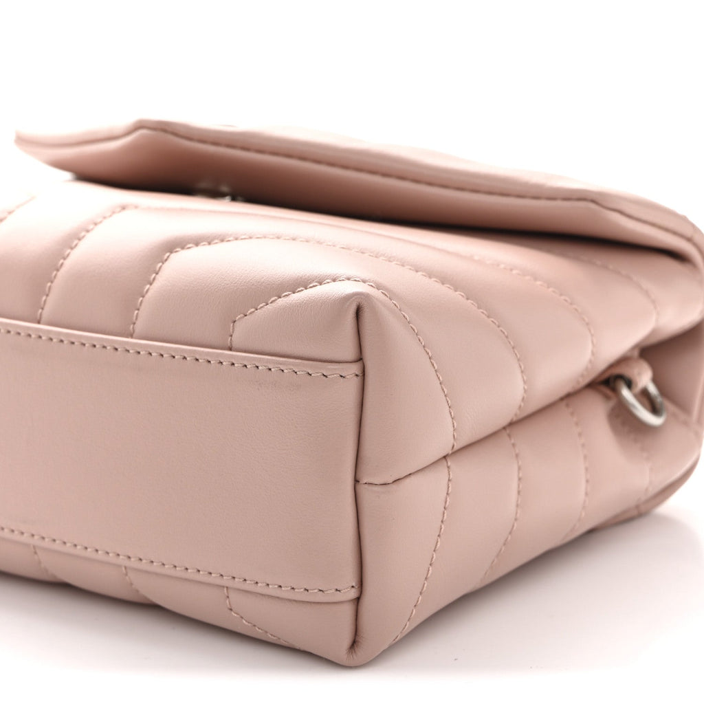Calfskin Y Quilted Monogram Toy Loulou Crossbody Bag Pale Blush