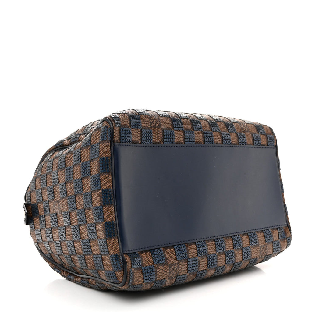Damier Paillettes Speedy 30 Blue