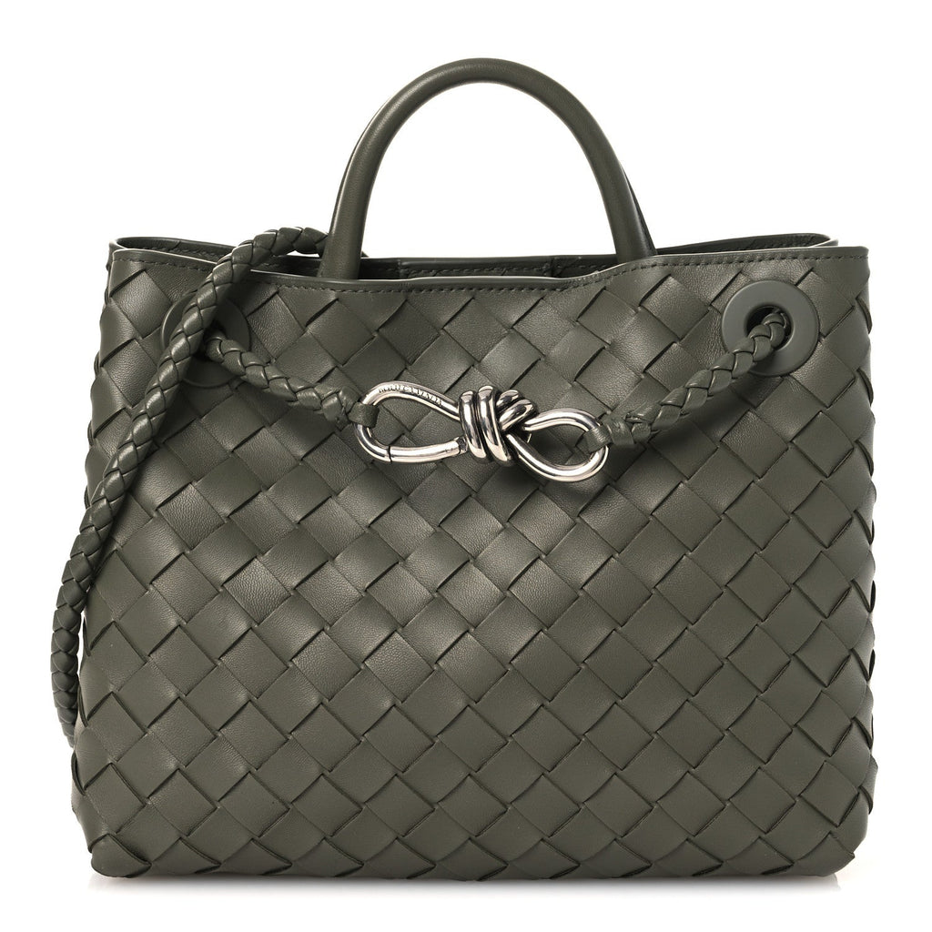 Nappa Intrecciato Small Andiamo Shoulder Bag Pickle