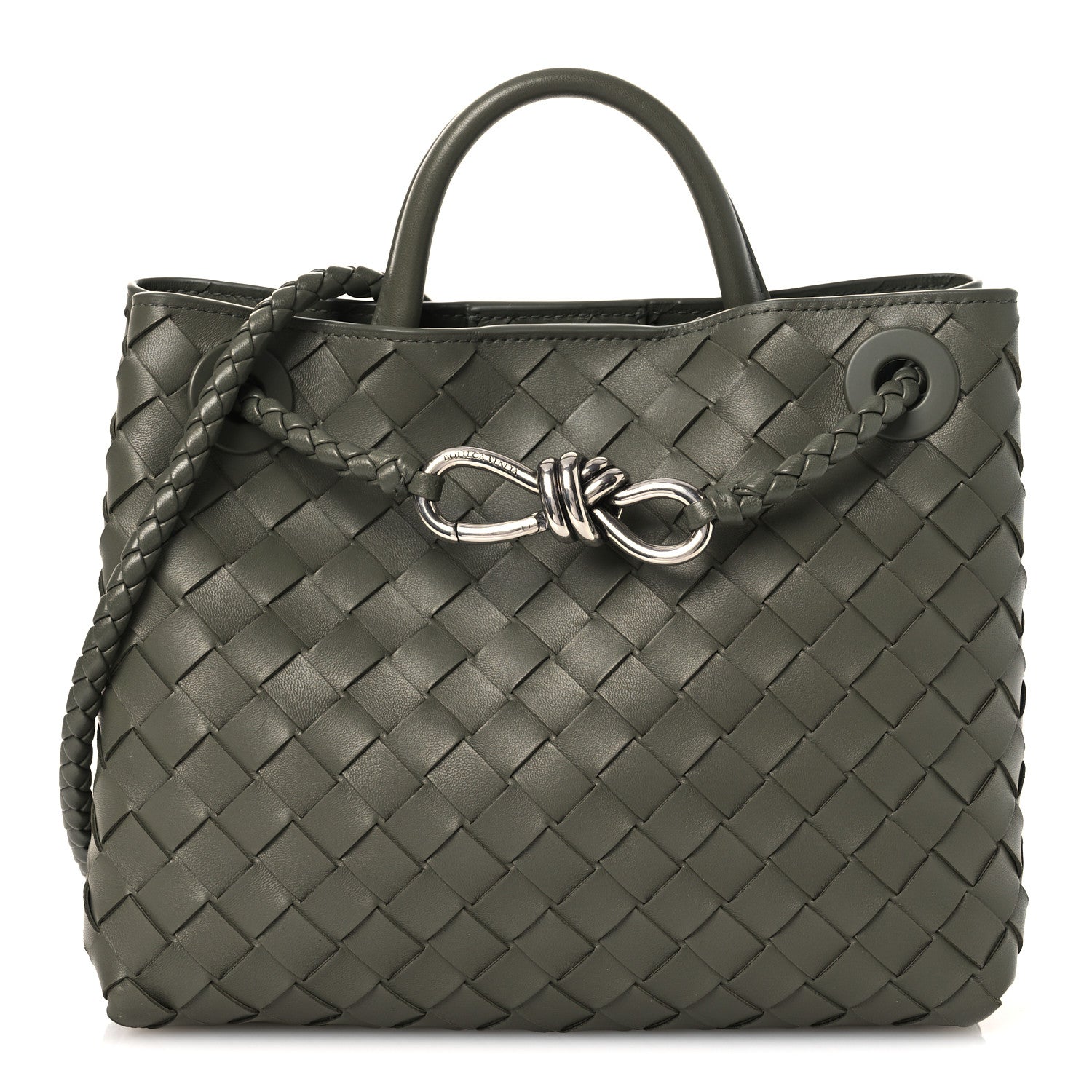 Nappa Intrecciato Small Andiamo Shoulder Bag Pickle