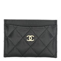 Caviar Quilted  Holder Black