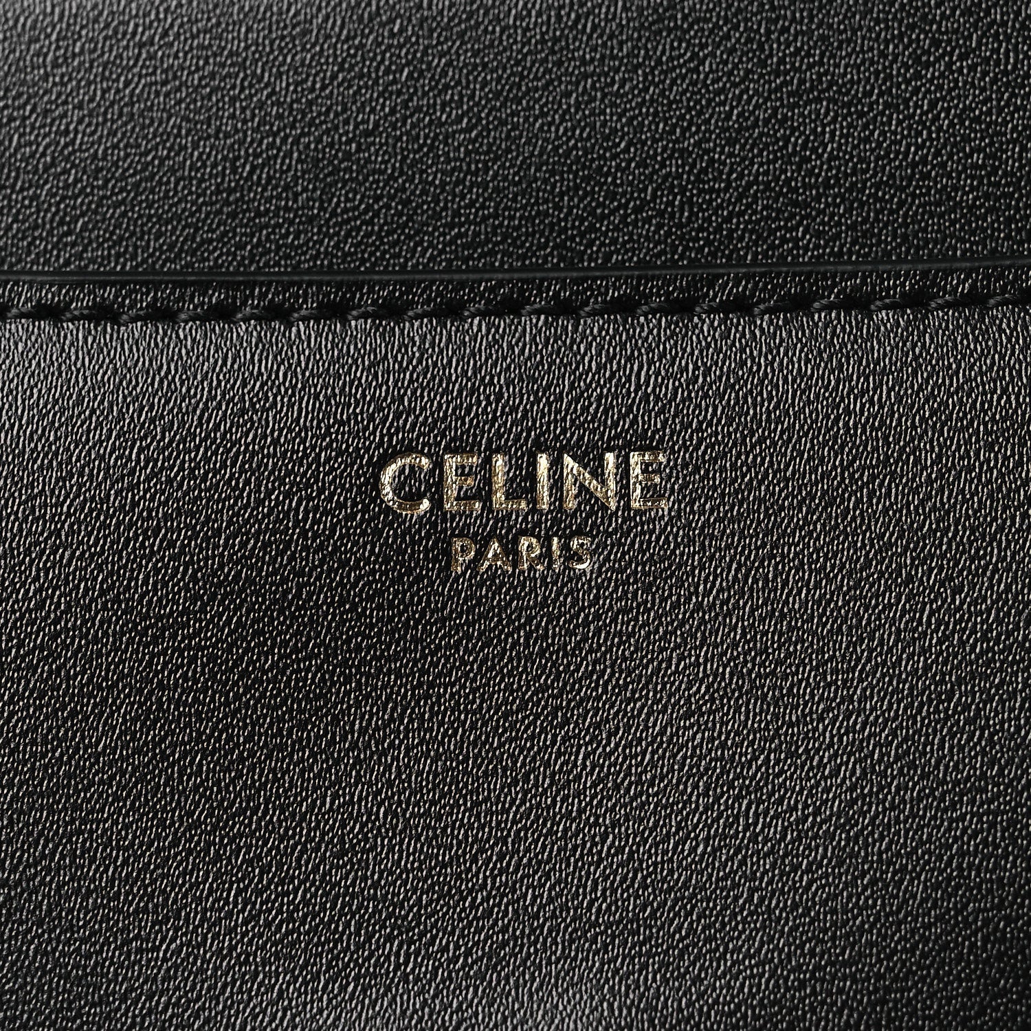 Satinated Calfskin Mini 16 Top Handle Bag Black