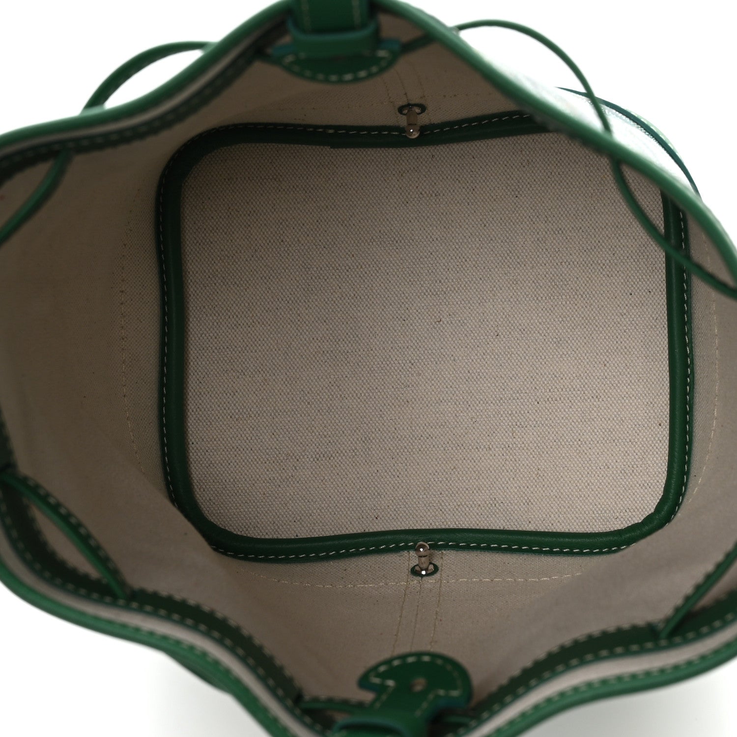 Goyardine Petit Flot Bucket Bag PM Green