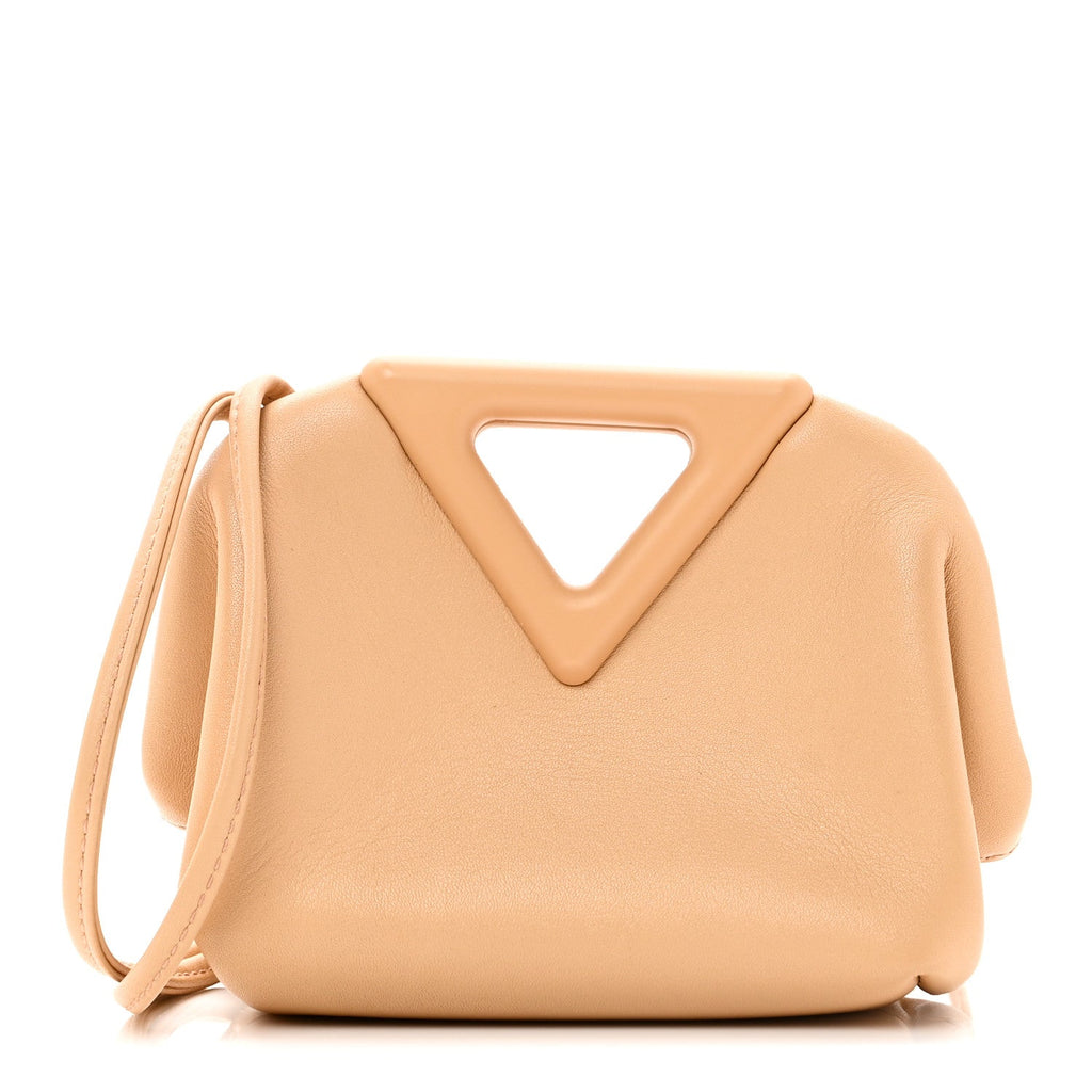 Calfskin The Point Coin Purse Almond