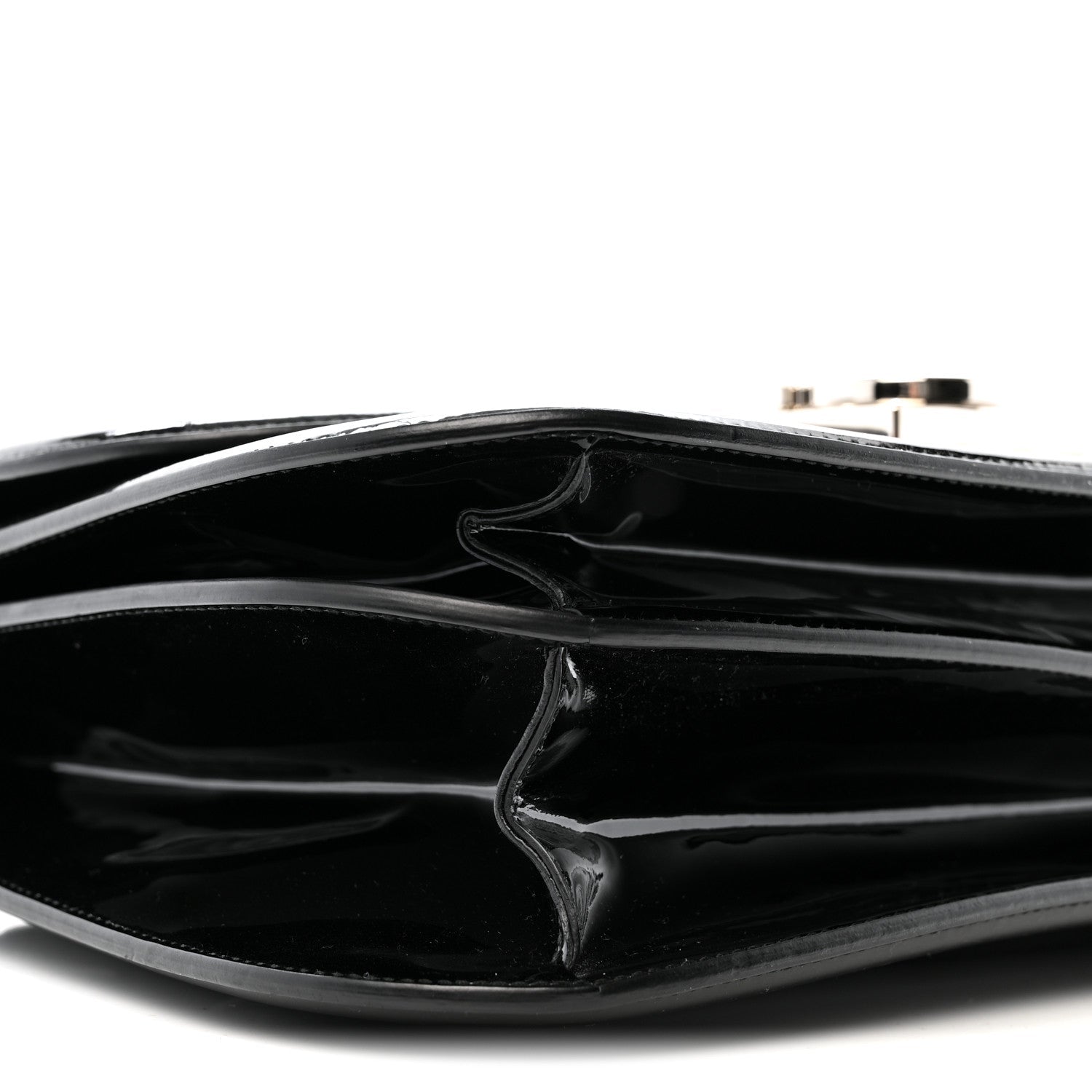 Patent Jody Shoulder Bag Black