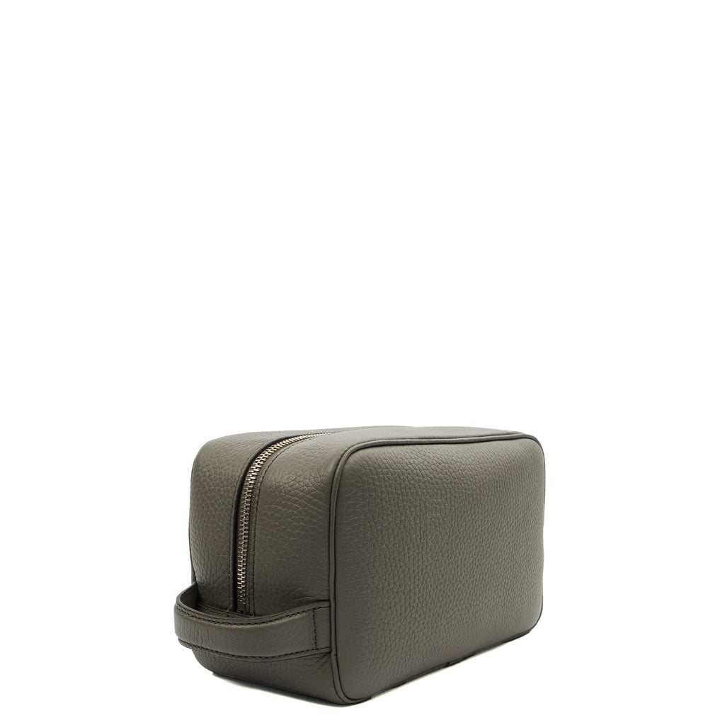 Mulberry Cosmetic Bag Wash Case in Grey, Leather