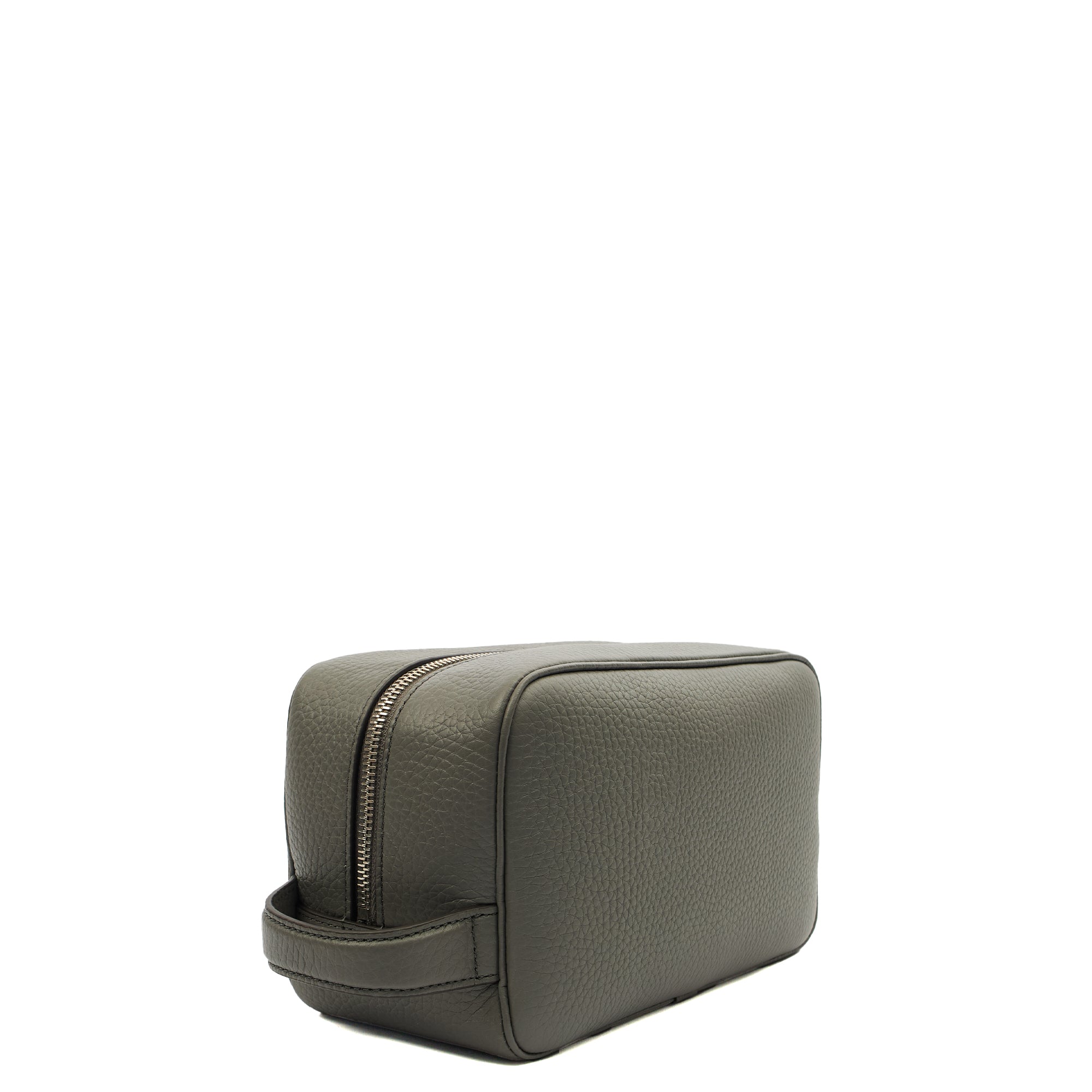Mulberry Cosmetic Bag Wash Case in Grey, Leather