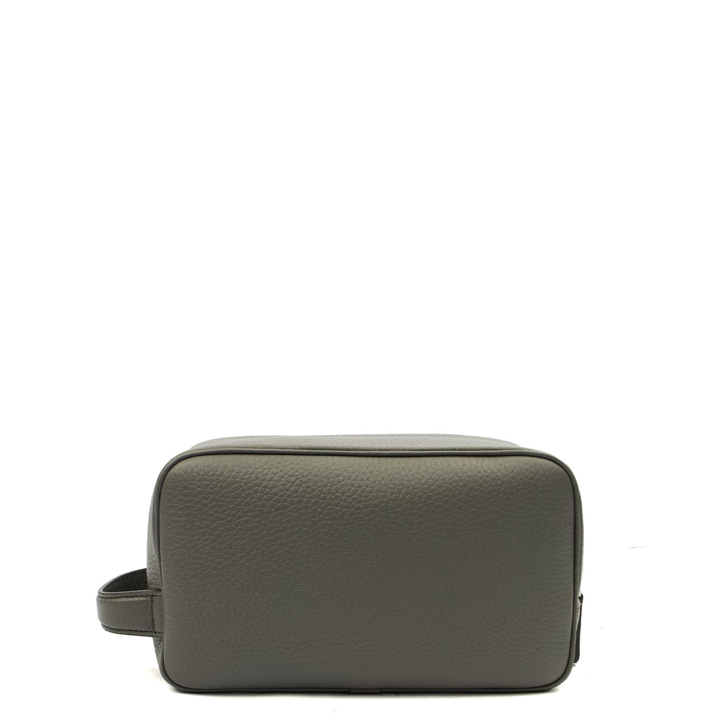 Mulberry Cosmetic Bag Wash Case in Grey, Leather