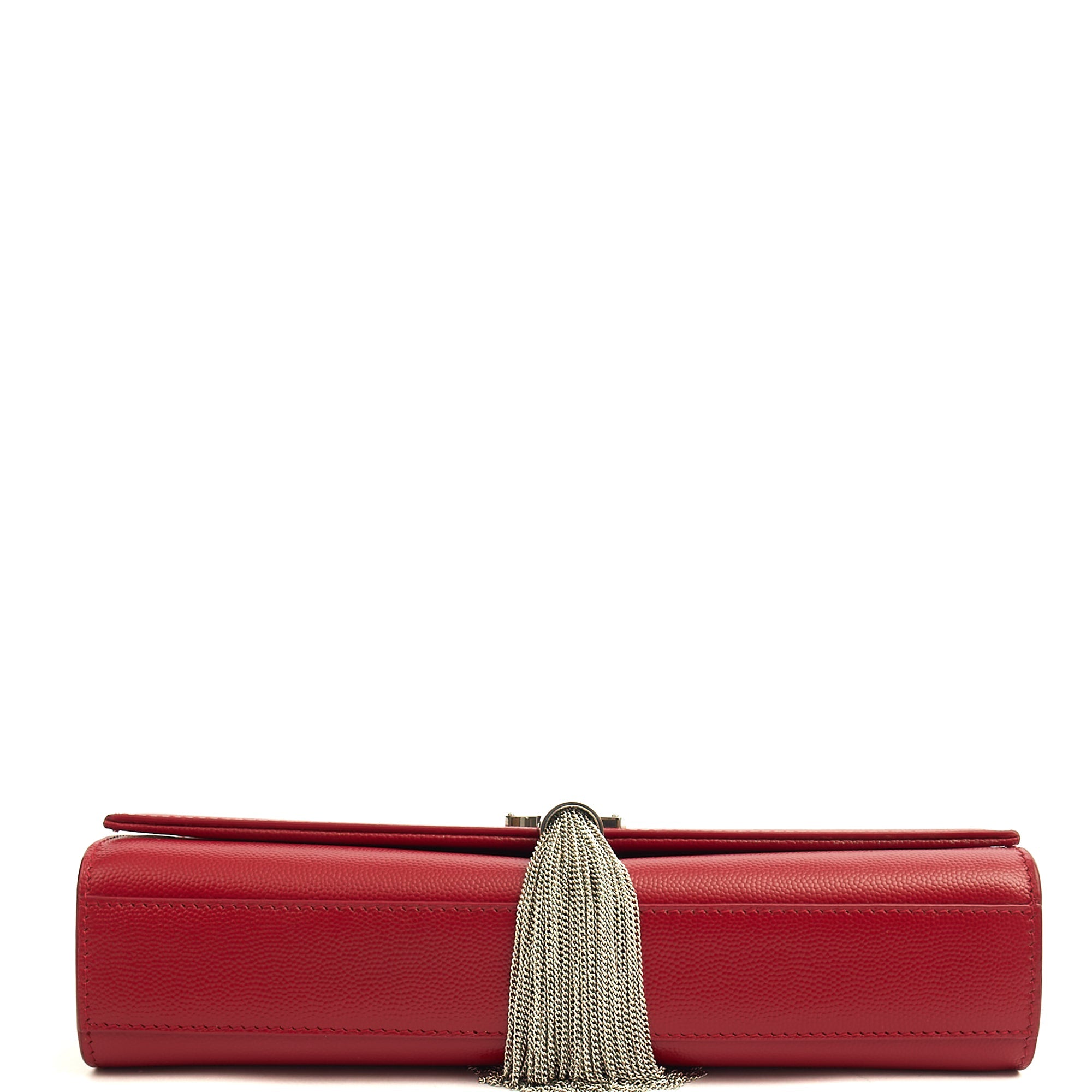 Saint Laurent Shoulder Bag Kate Medium Tassle in Red, Leather