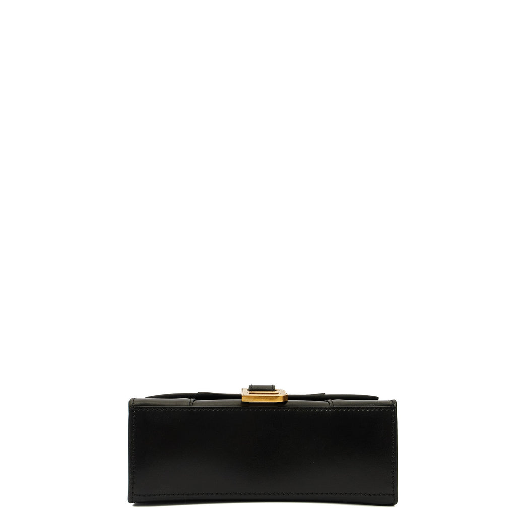 Balenciaga Top Handle Hourglass XS in Black, Leather
