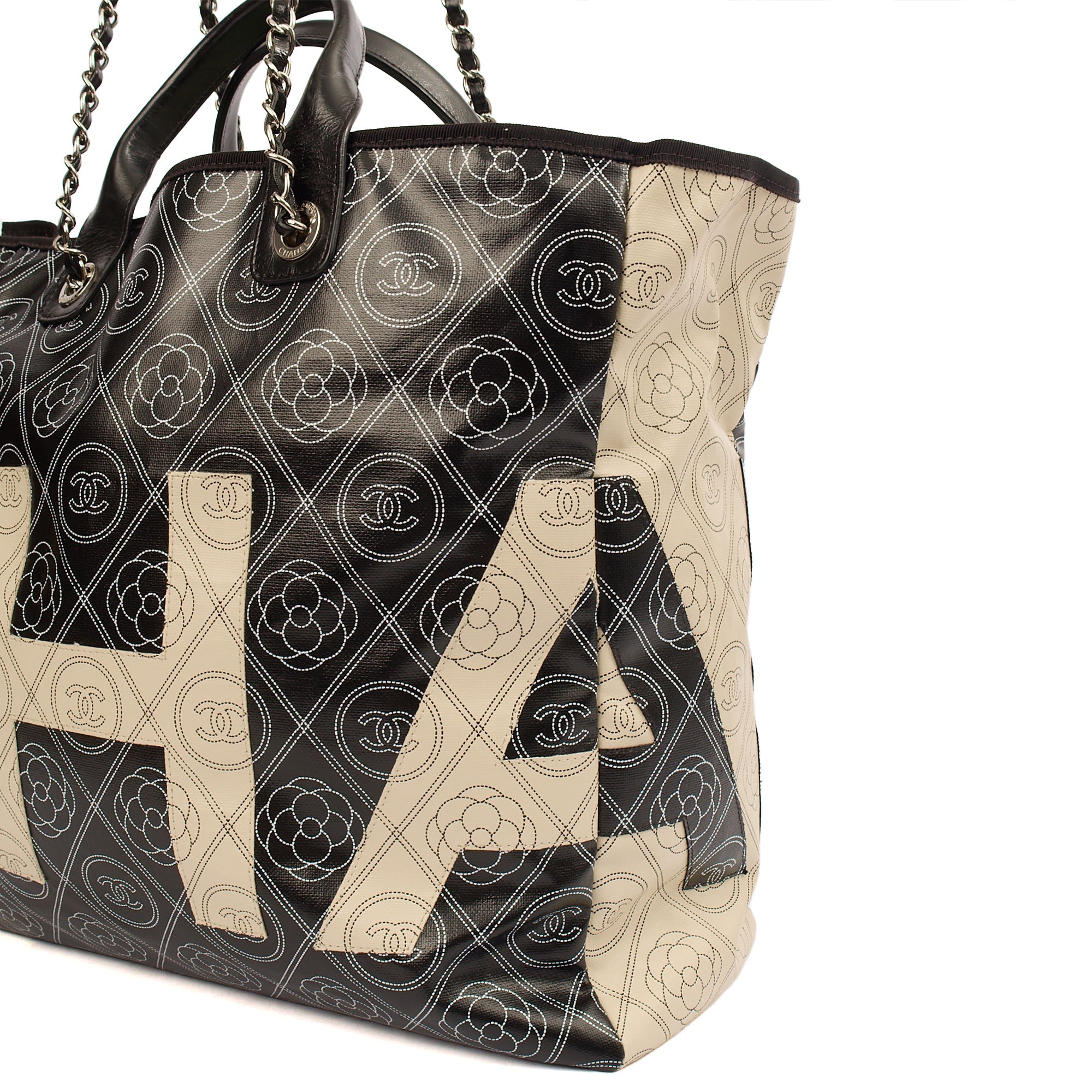 **RUNWAY PIECE** Chanel Camelia Shopping Tote in Calfskin Leather