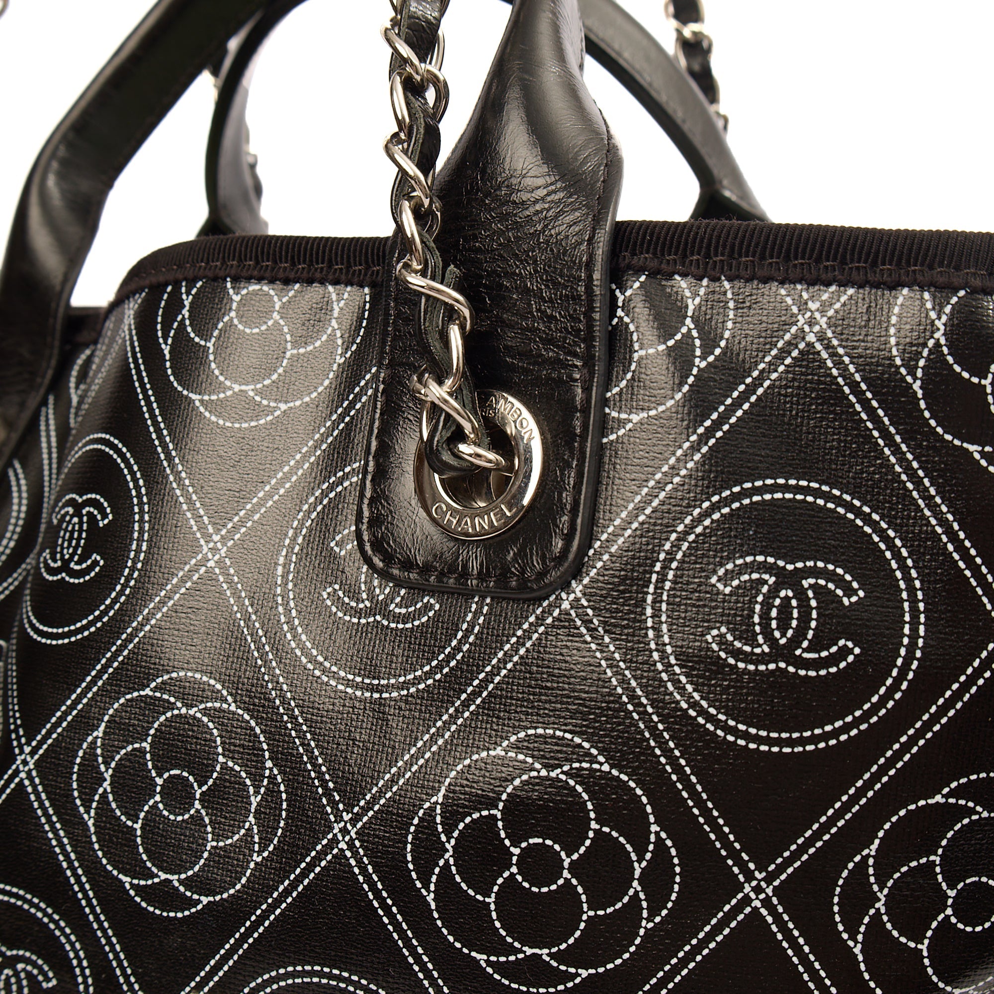 **RUNWAY PIECE** Chanel Camelia Shopping Tote in Calfskin Leather