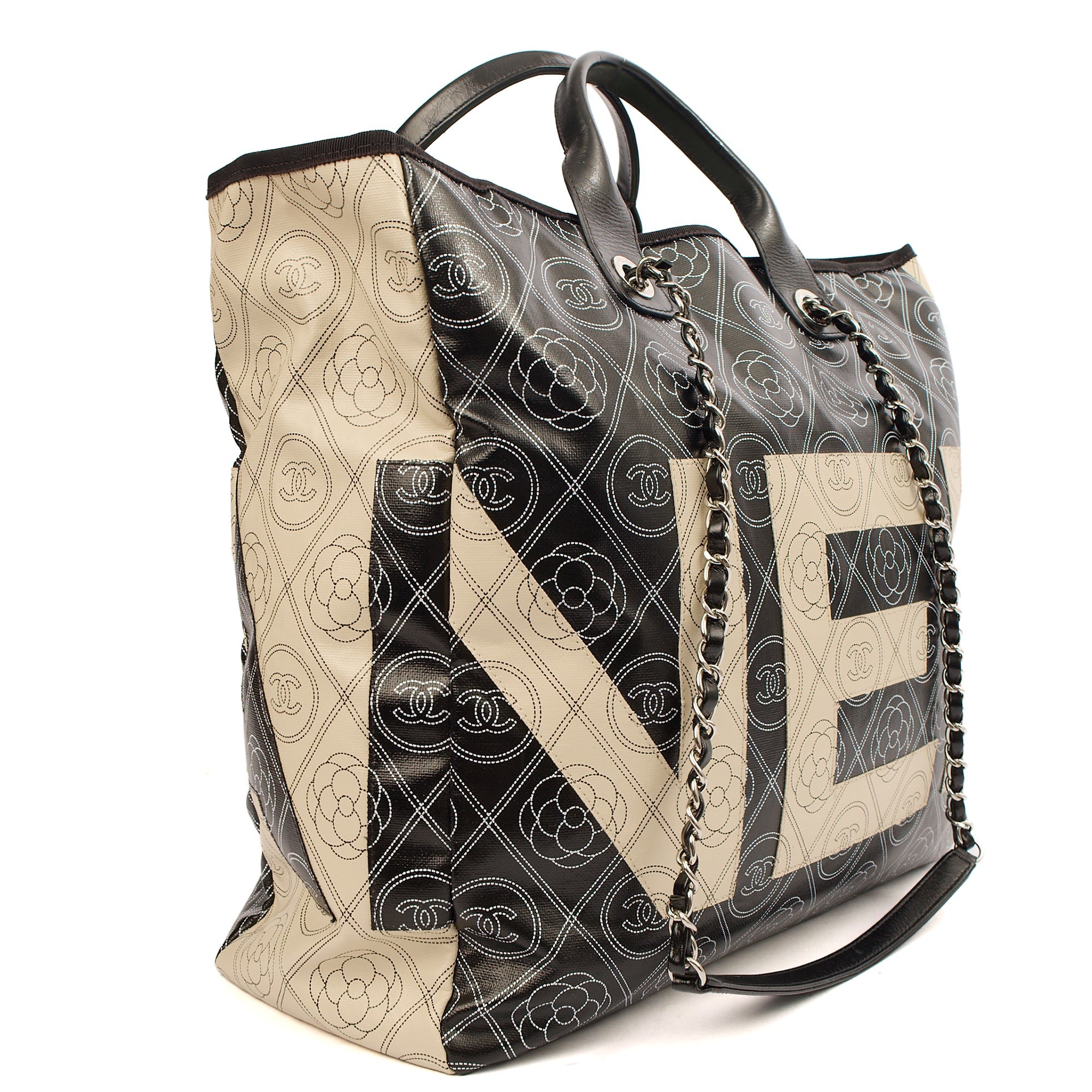 **RUNWAY PIECE** Chanel Camelia Shopping Tote in Calfskin Leather