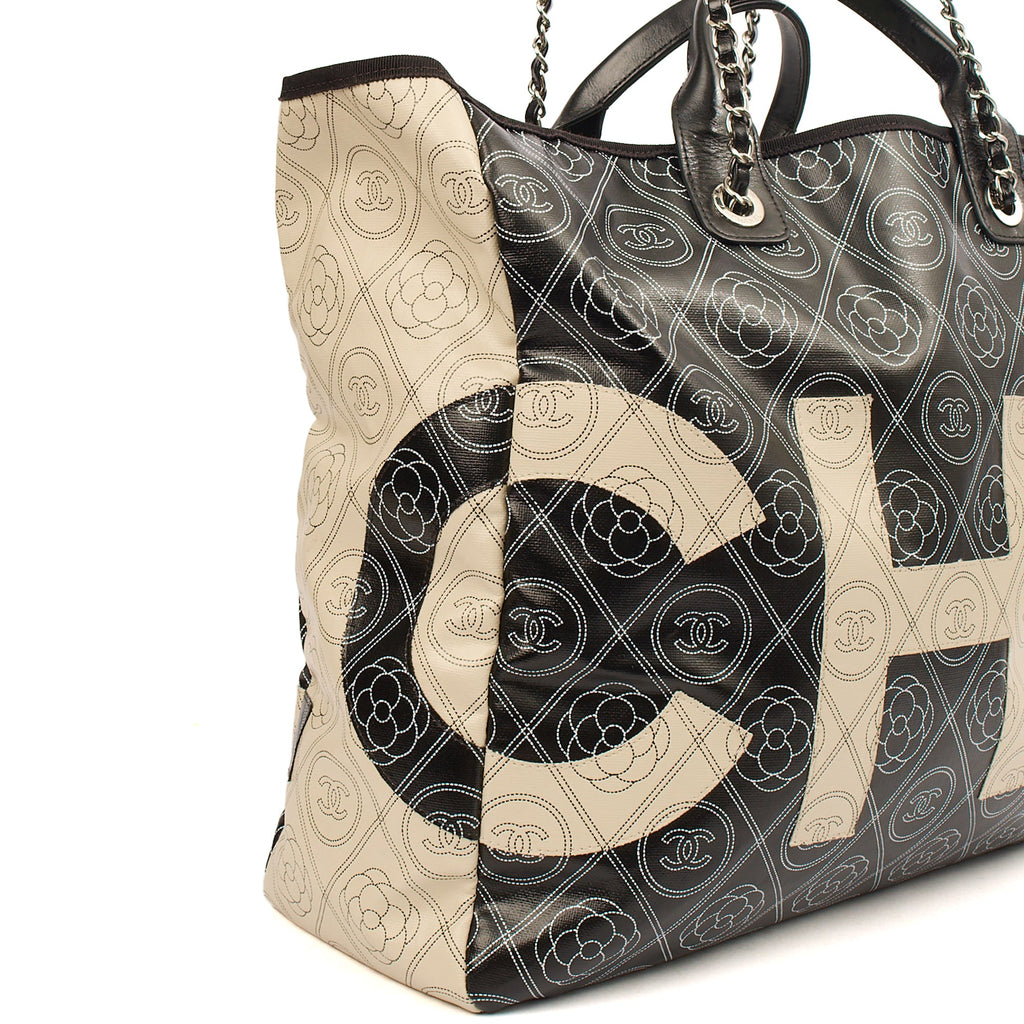 **RUNWAY PIECE** Chanel Camelia Shopping Tote in Calfskin Leather